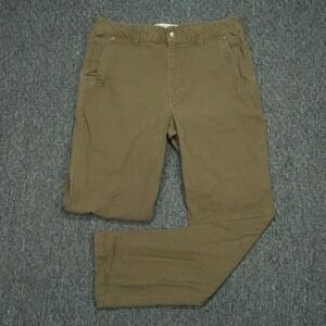 Duck Camp Pants Mens 33x30 Green Hiking Hunting Outdoors Cordura Canvas Brush